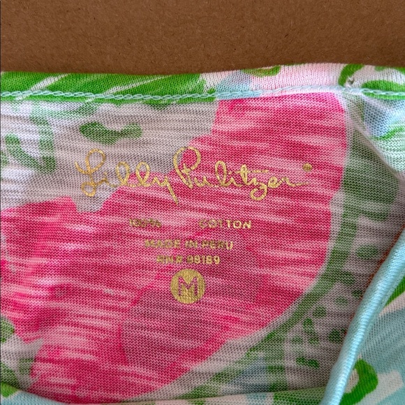 LILLY PULITZER Marlowe Pool Pink Lemonade Dress size medium - Picture 4 of 7